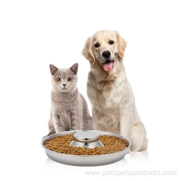 dog bowl slow food bowl stainless steel bowl